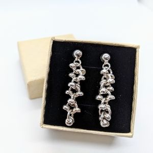 Sterling silver Cluster Dangle Earrings
